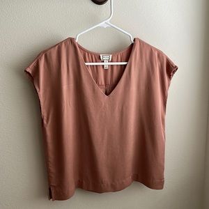 Blush sleeveless blouse top